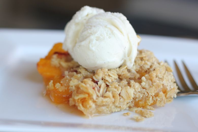 Peach Crisp Ice Cream