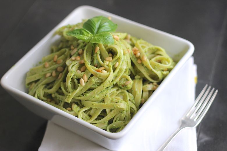 Avocado Pesto Linguine
