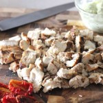 Chopped chicken sun dried tomato
