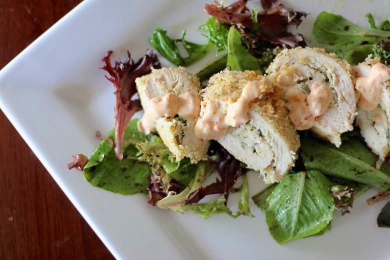 Pesto Stuffed Chicken With Sun-Dried Tomato Cream