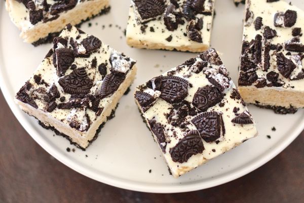 Cookies and Cream Rice Krispie Treats