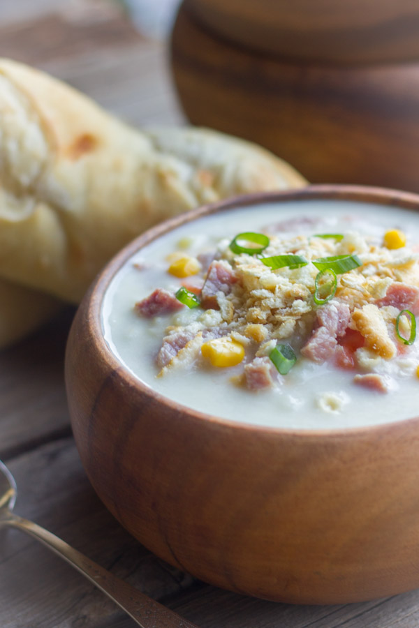 This Creamy Potato Soup With Ham is so perfect for a chilly winter day.