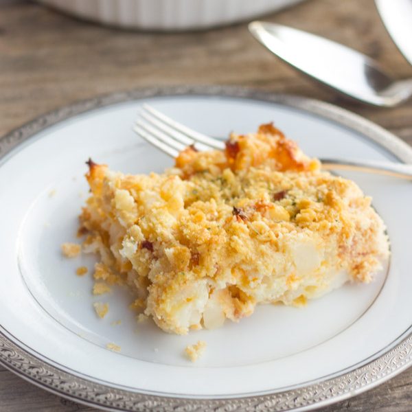 The creamy, crunchy potato side dish we all love, just lightened up a bit.