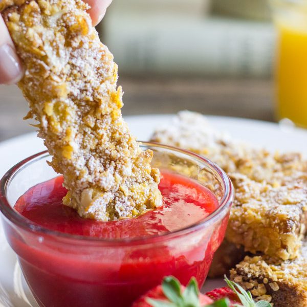 Something new to try for breakfast. Quick and easy, and ready to dip!
