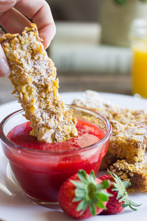 Something new to try for breakfast. Quick and easy, and ready to dip!