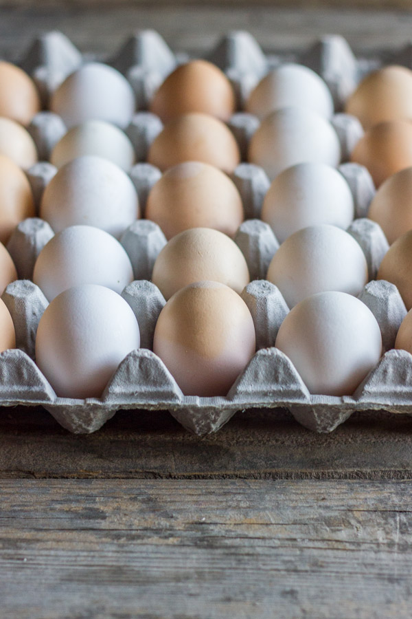 A carton of eggs.  