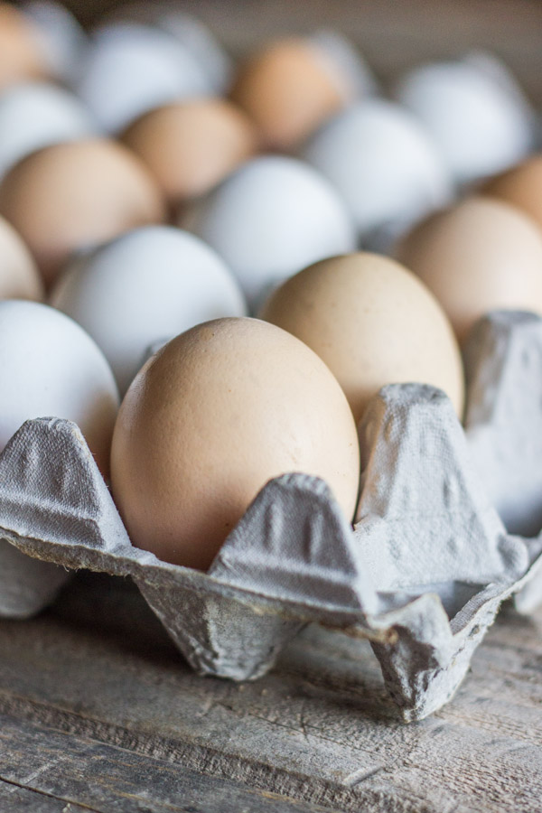 A carton of eggs.  
