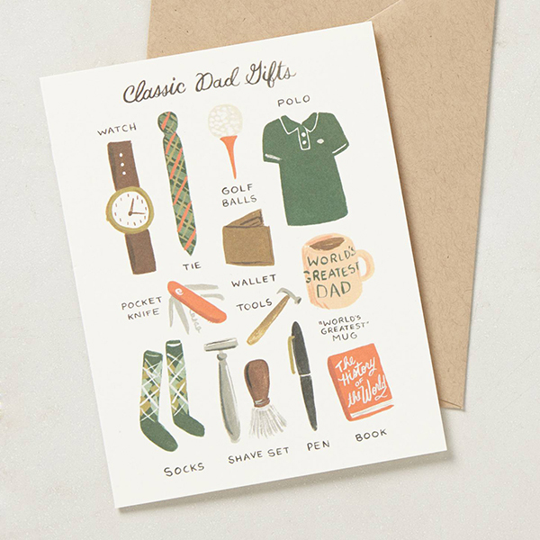 Anthropologie Father's Day Card