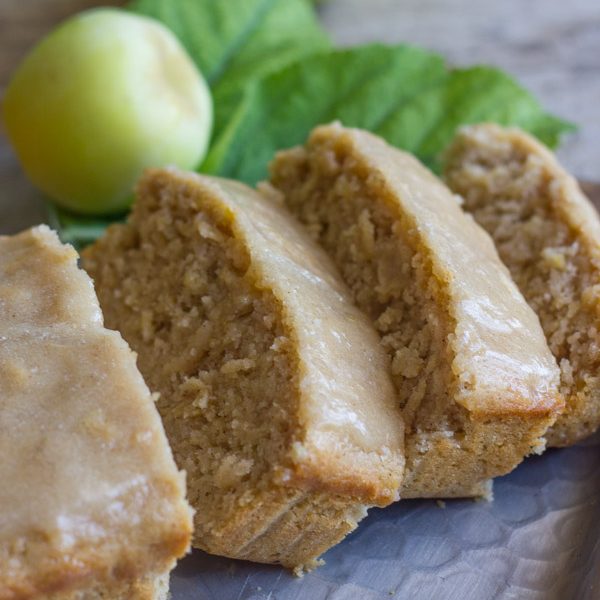 Glazed Apple Cinnamon Oatmeal Bread - soft and moist, and bursting with apple flavor. No mixer required!