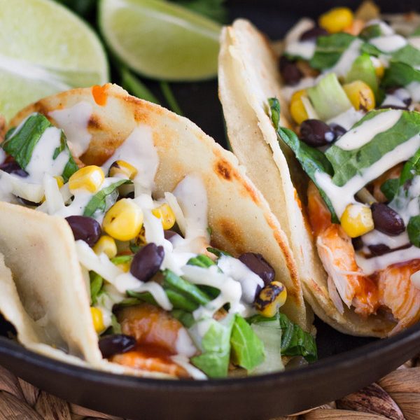 BBQ Chicken Tacos - easy, fresh and packed with flavor!