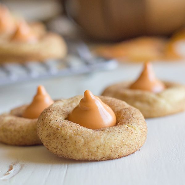 =Pumpkin Spice Kissed Snickerdoodles - a fun fall treat made with coconut oil instead of shortening!