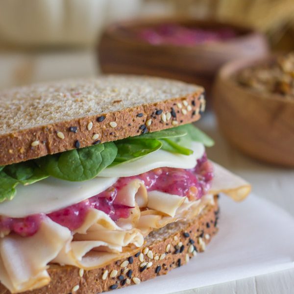 Turkey And Cranberry Sandwich - the cranberry pecan mayonnaise will make your Thanksgiving leftovers more than just leftovers!