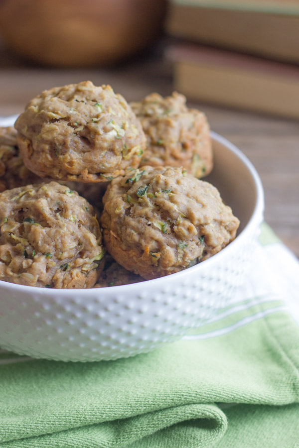 Carrot Zucchini Oat Muffins