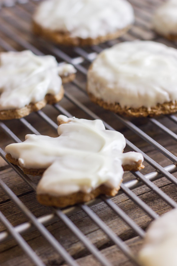 White Chocolate Dipped Homemade Graham Crackers