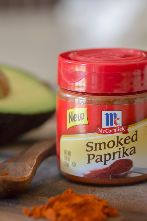 A small spice container of McCormick Smoked Paprika.  
