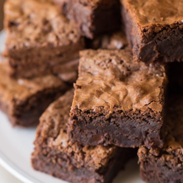 Extra Thick Fudgy Homemade Brownies - Let me convince you that homemade brownies are better than boxed!