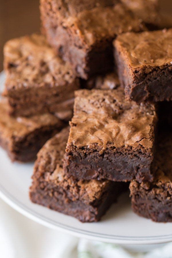 Extra Thick Fudgy Homemade Brownies - Let me convince you that homemade brownies are better than boxed!