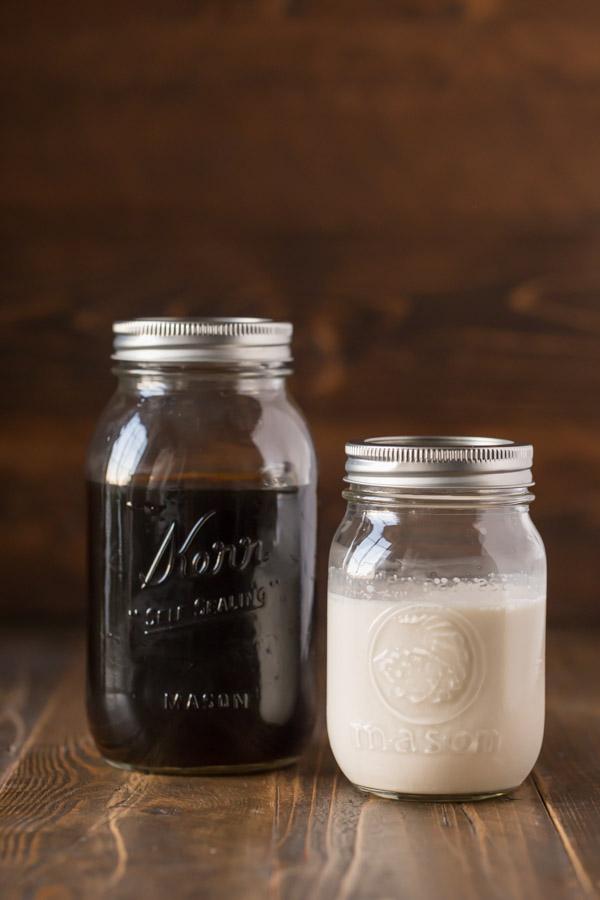 Cold Brew Iced Coffee and Homemade Vanilla Creamer - Easy to make and so creamy, smooth, and refreshing!