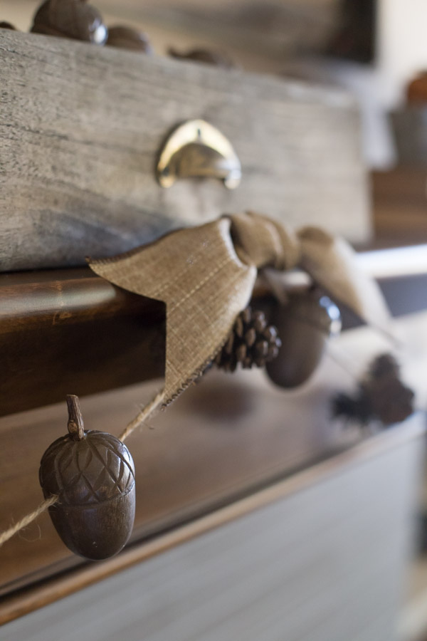 Wooden Acorn Garland