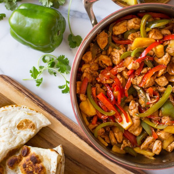 BBQ Chicken Fajitas - A quick and easy one skillet dinner everyone will love!