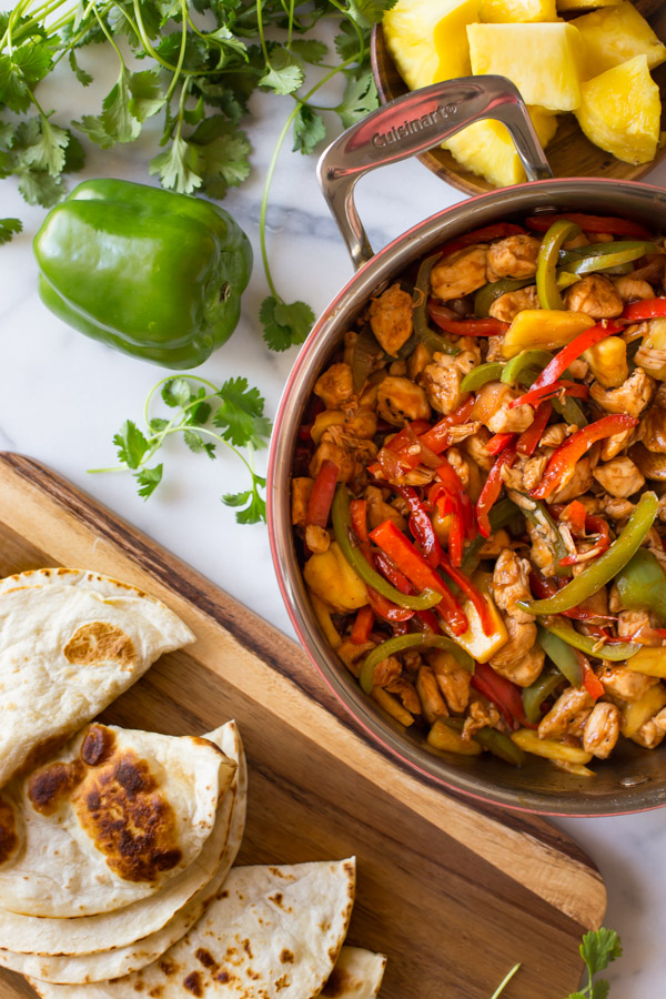 BBQ Chicken Fajitas - A quick and easy one skillet dinner everyone will love!