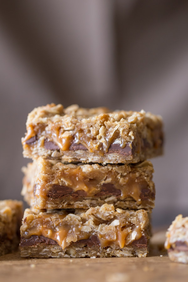 Three Carmelitas stacked on top of each other. 