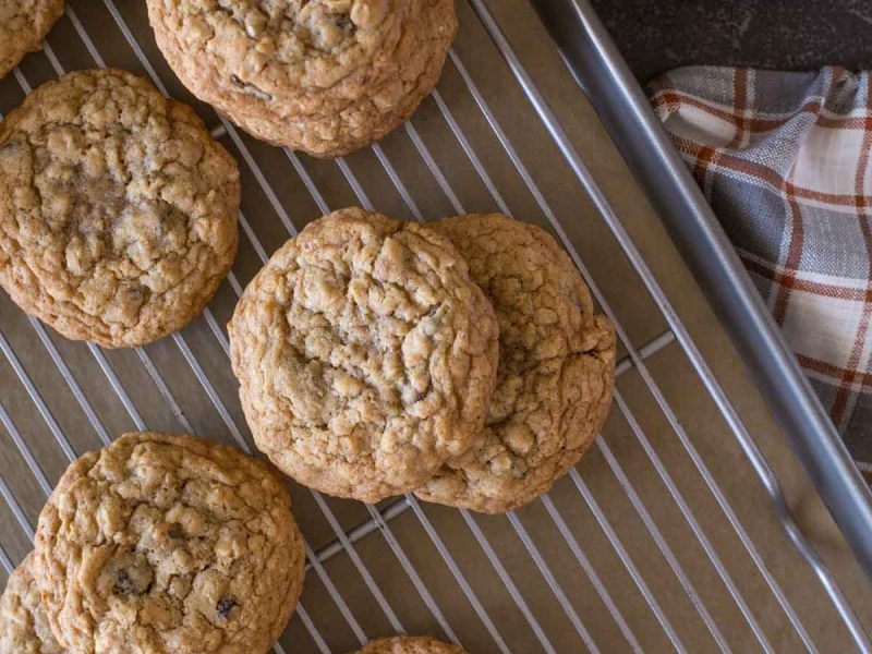Bakery Style Oatmeal Raisin Cookies-3