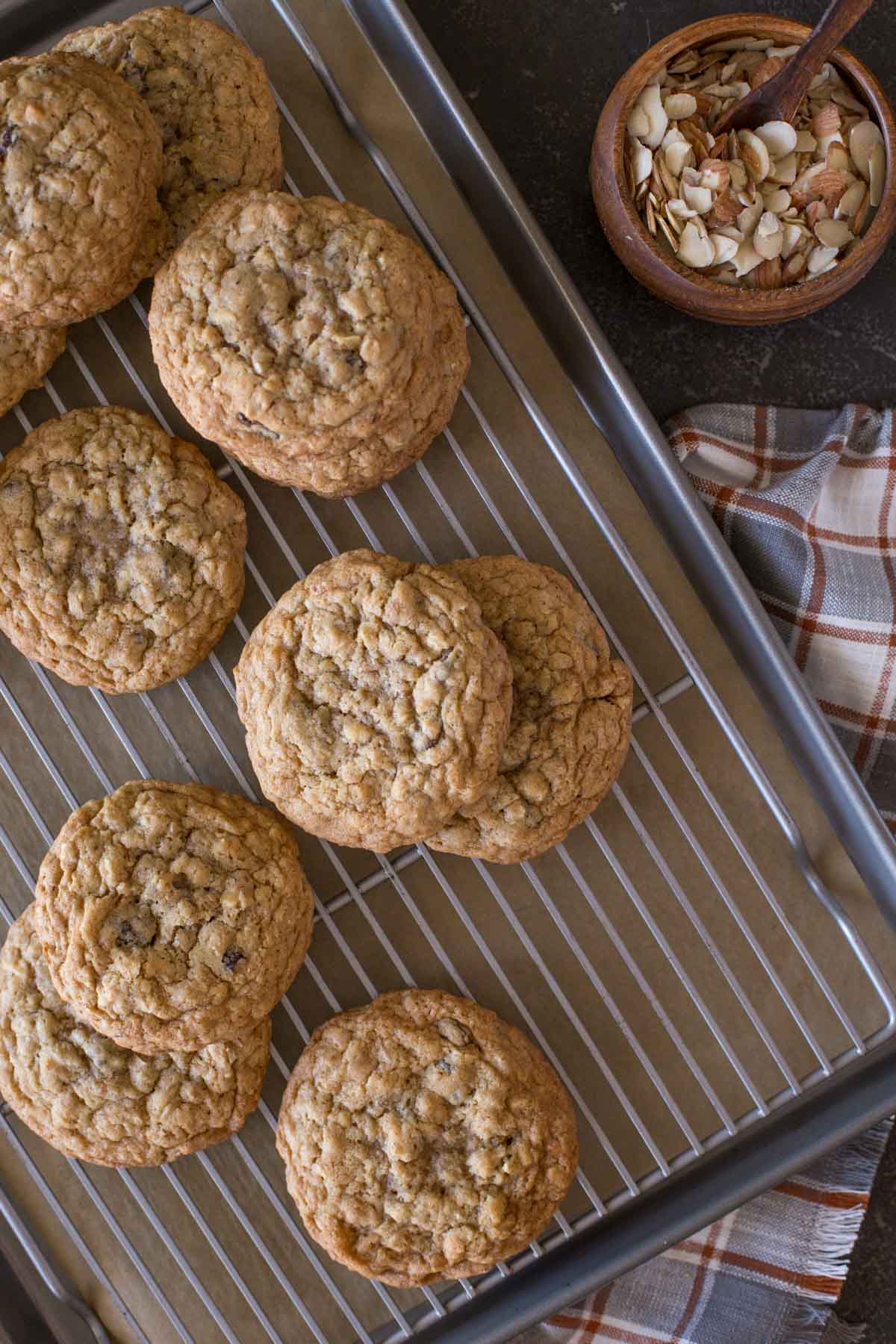 Bakery Style Oatmeal Raisin Cookies-3