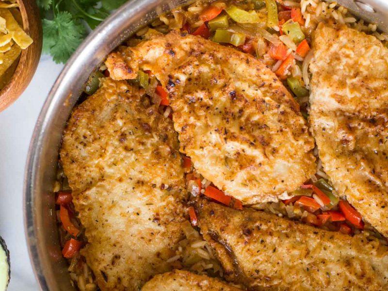 A delicious, quick and easy dinner made in one skillet so you can make family time happen and clean up a breeze!