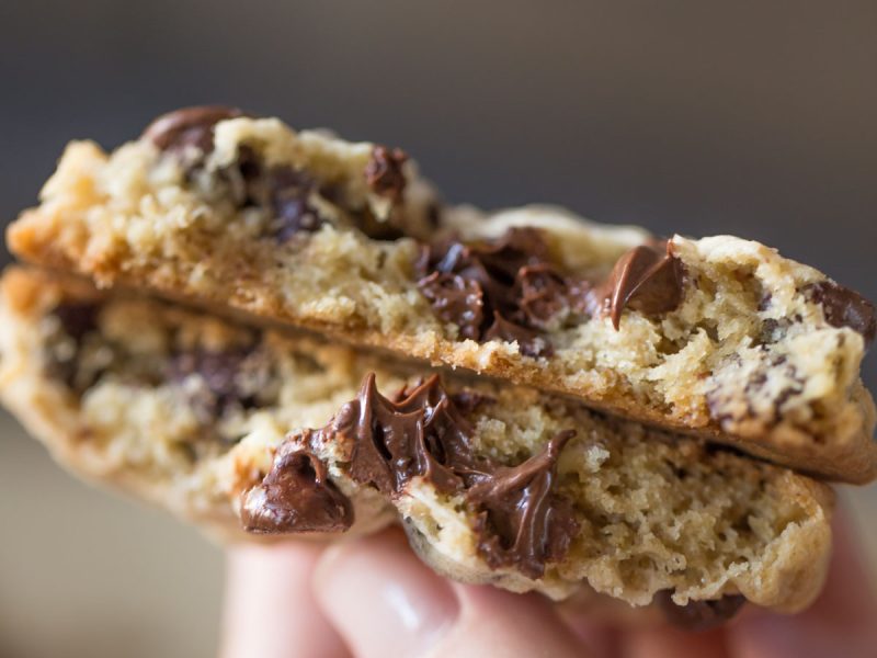 Big, thick, soft chewy Oatmeal Chocolate Chip Cookies, just like you'd find at your favorite bakery!