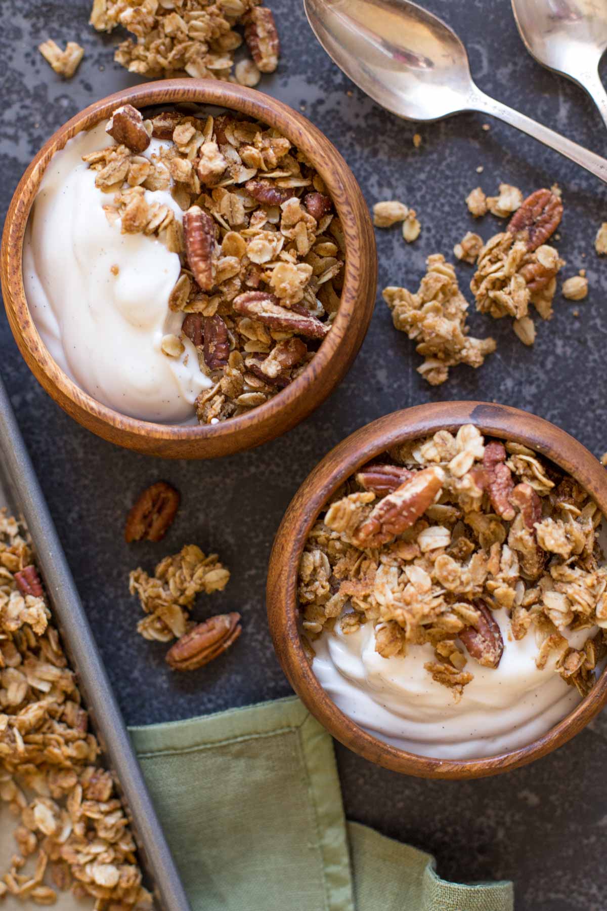 Like your favorite little cookie, but in granola form! The perfect make-ahead breakfast for the holidays.