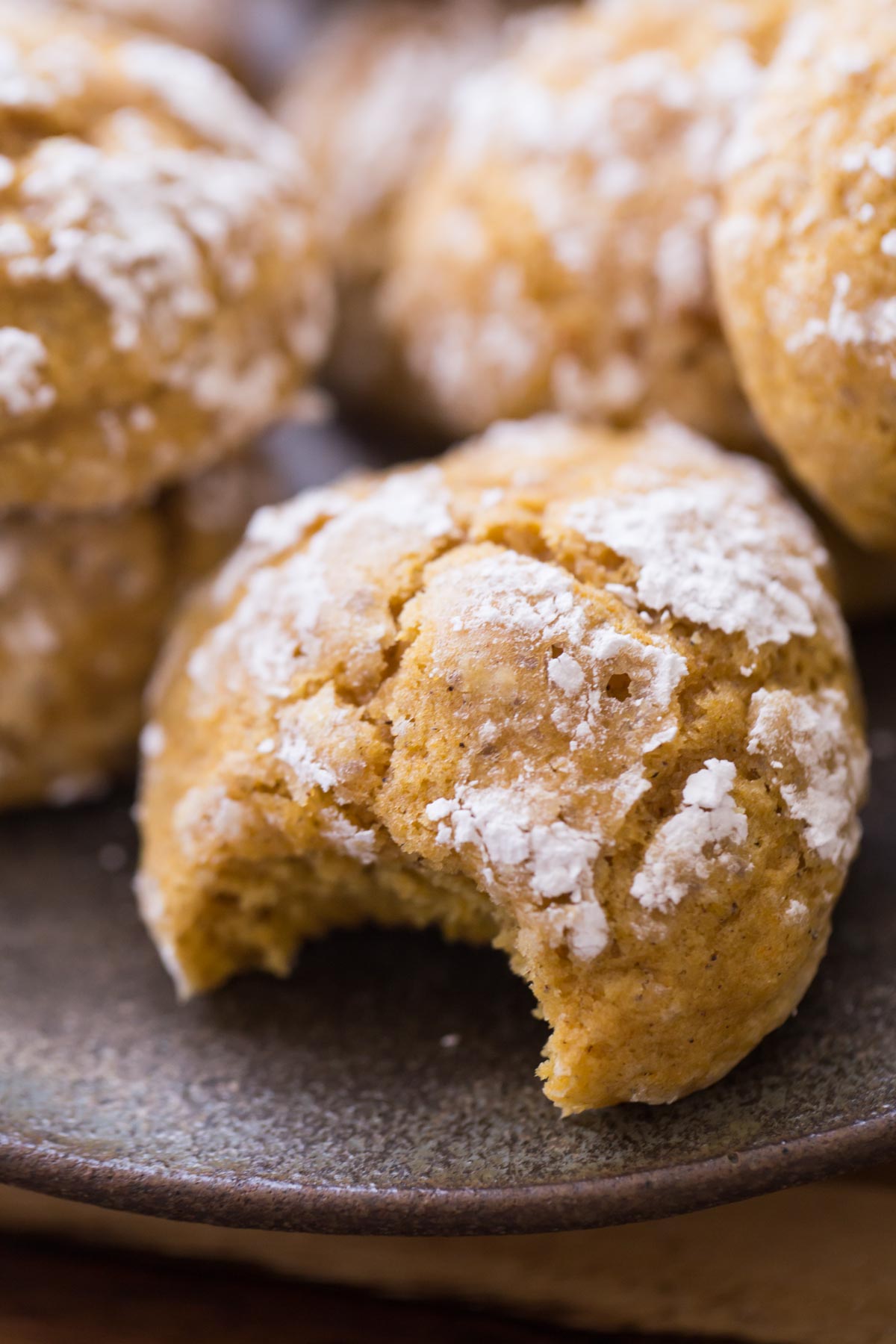 The softest, fluffiest, most tender pumpkin cookie I have ever tasted! Melts in your mouth!
