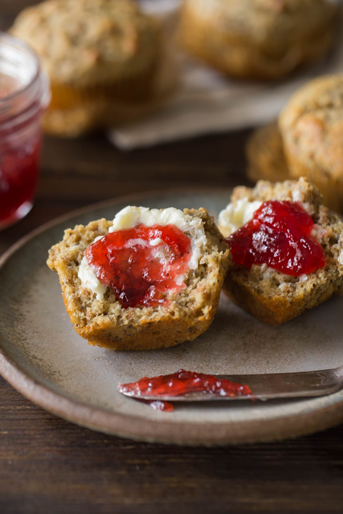 These Honey Bran Muffins are wholesome and delicious, the perfect base for a generous slathering of butter and jam!