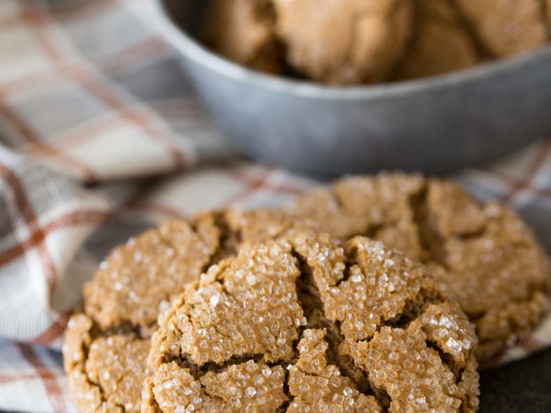 These Peanut Butter Molasses Cookies are thick, soft, and chewy in the middle with a crisp sugary exterior. They might just become a new holiday favorite!