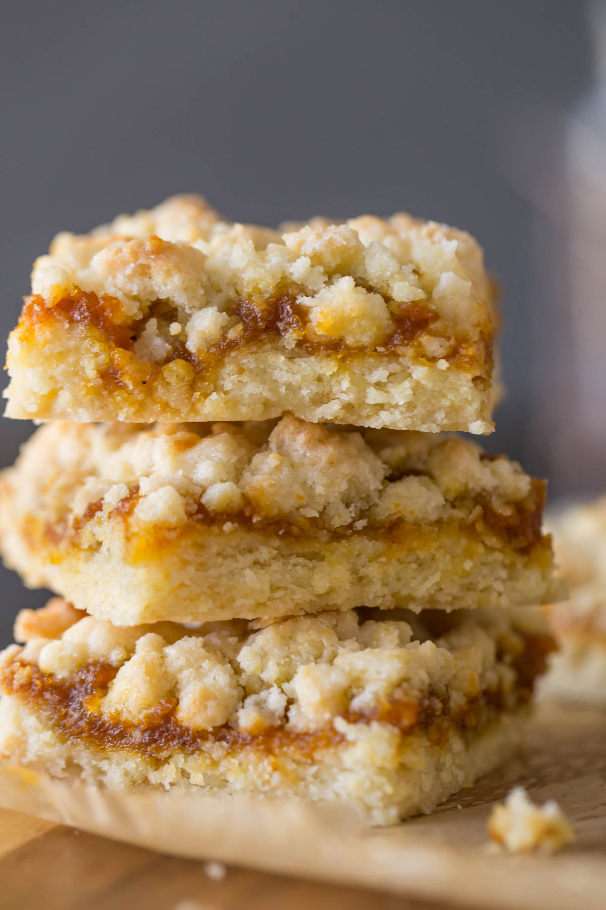 These Pumpkin Butter Crumb Bars have a soft buttery crust, a layer of pumpkin butter, and more buttery crumbles on top.  They are quick and easy too!
