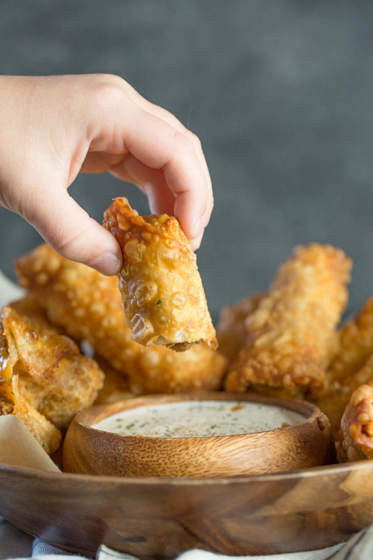 I can't think of anything more game day worthy than these Fried Sloppy Joe Rolls - they are dip-able, delicious, and filled with meat and cheese! Let's eat!